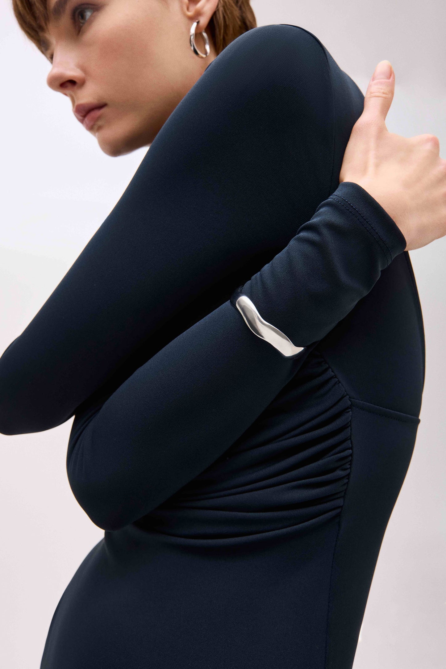 Dalgalı 925 Ayar Cuff Bileklik